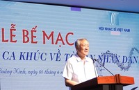 Chánh án TANDTC Nguyễn Hòa Bình phát biểu tại Lễ bế mạc.