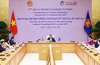 Thủ tướng Phạm Minh Chính phát biểu trực tuyến tại Hội nghị Thượng đỉnh Lãnh đạo nữ ASEAN lần thứ ba.