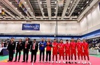Cầu mây Việt Nam giành 2 Huy chương đồng nội dung Hoop tại Kings Cup 2024.