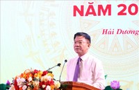 Phó Thủ tướng Lê Thành Long, Chủ tịch Ủy ban quốc gia về Người cao tuổi Việt Nam phát biểu chỉ đạo. Ảnh: Mạnh Tú/TTXVN