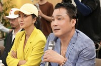 Lý Hùng và Kim Tuyến tại buổi casting phim. Ảnh: NSX