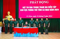 BĐBP Cà Mau phát động thi đua trong tham gia diễn tập khu vực phòng thủ