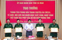 Tặng Bằng khen cho quân nhân BĐBP Cà Mau trong Chuyên án CM324