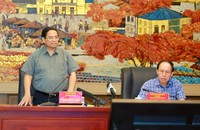 Thủ tướng Chính phủ Phạm Minh Chính phát biểu chỉ đạo tại cuộc họp.