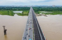 Dự án Đầu tư xây dựng cầu Vĩnh Tuy giai đoạn 2. Ảnh: Dân Trí