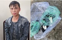 Đối tượng Hà Văn Dân bị bắt giữ cùng 77,22 gam hêrôin.
