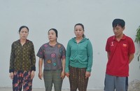 Các đối tượng trong vụ án trộm cắp dây cáp điện.