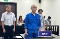 Các bị cáo tại phiên xử. (Ảnh: Hồng Mây)