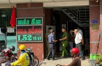 Cơ quan Công an có mặt tại Mái ấm Hoa Hồng sáng 4/9. Ảnh CAND