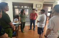 Cơ quan Công an làm việc với đối tượng Lê Văn Vàng (Ảnh: BCA)
