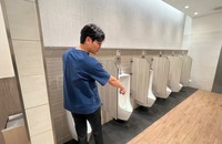 Bị cáo Phú tại hiện trường vụ án. (Ảnh trong bài: Trần Tiến)