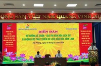 Diễn đàn “Nữ tướng Lê Chân – Giá trị văn hoá lịch sử và động lực phát triển du lịch văn hoá tâm linh”.