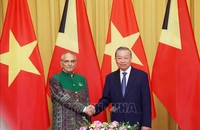 Chủ tịch nước Tô Lâm và Tổng thống Timor-Leste Jose Ramos-Horta. Ảnh: TTXVN