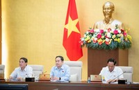 Chủ tịch Quốc hội Trần Thanh Mẫn phát biểu tại phiên họp.