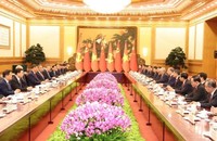 Tổng Bí thư, Chủ tịch nước Tô Lâm hội đàm với Tổng Bí thư, Chủ tịch nước Trung Quốc Tập Cận Bình. Ảnh: TTXVN