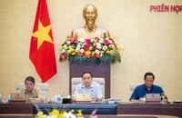 Chủ tịch Quốc hội Trần Thanh Mẫn phát biểu tại phiên họp.