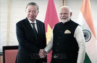 Tổng Bí thư, Chủ tịch nước Tô Lâm và Thủ tướng Ấn Độ Narendra Modi. Ảnh: TTXVN