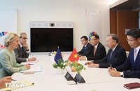 Tổng Bí thư, Chủ tịch nước Tô Lâm gặp Chủ tịch Ủy ban châu Âu Ursula von der Leyen. Ảnh: TTXVN
