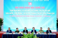 Đoàn chủ tọa điều hành Hội thảo.