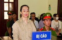 Bị cáo Trương Thị Hương tại toà
