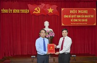 Trưởng Ban Dân vận làm Phó Bí thư Tỉnh ủy Bình Thuận