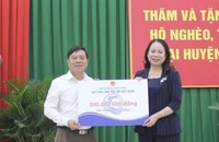 Phó Chủ tịch nước Võ Thị Ánh Xuân thăm, tặng quà gia đình chính sách, hộ nghèo ở Ninh Thuận