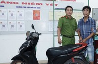 Đối tượng trộm xe máy bán rồi đến công an đầu thú