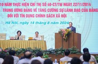 Thủ tướng Phạm Minh Chính nêu rõ 6 định hướng lớn thời gian tới để tín dụng CSXH tiếp tục là điểm sáng. (Ảnh: VGP)