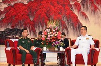 Bộ trưởng Bộ Quốc phòng Phan Văn Giang gặp song phương Bộ trưởng Bộ Quốc phòng Trung Quốc