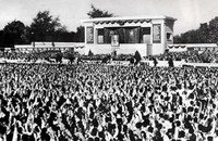 Ngày 9/9/1969, Lễ Quốc tang Chủ tịch Hồ Chí Minh được cử hành trọng thể tại Quảng trường Ba Đình lịch sử. (Nguồn: Tư liệu).