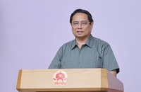 Thủ tướng Phạm Minh Chính chỉ đạo 5 mục tiêu và các giải pháp cấp bách sau bão số 3 - Ảnh: VGP/Nhật Bắc.