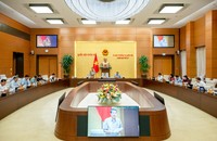 Toàn cảnh Phiên thảo luận về dự án Luật Hóa chất (sửa đổi). (Ảnh: quochoi.vn)