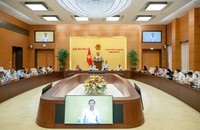 Phiên họp ngày 26/9 cho ý kiến về báo cáo về tình hình tiếp công dân và giải quyết khiếu nại, tố cáo hành chính. (Ảnh: Phạm Thắng)
