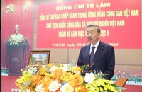 Tổng Bí thư, Chủ tịch nước Tô Lâm yêu cầu phải xây dựng đội ngũ cán bộ có bản lĩnh chính trị vững vàng, có nhãn quan và tư duy nghiệp vụ sắc sảo. (Ảnh: TTXVN)