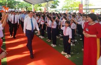 Trưởng Ban Tuyên giáo Trung ương dự lễ khai giảng năm học mới tại Tiền Giang