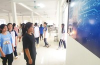 Công trình thanh niên "Điểm danh học sinh thực hiện nội quy nhà ăn bằng máy nhận diện khuôn mặt" tại Trường Phổ thông Dân tộc nội trú tỉnh. 