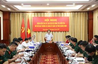 Ông Nghiêm Phú Cường, Phó Chủ nhiệm Ủy ban Kiểm tra Trung ương, Phó Trưởng Đoàn kiểm tra - tại buổi làm việc với Ban Thường vụ Đảng ủy Quân sự tỉnh Quảng Ninh