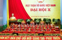Đoàn Chủ tịch điều hành Đại hội. Ảnh: Quang Vinh