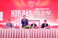 Thiếu tướng Nguyễn Hữu Hùng - Phó Trưởng ban Ban Cơ yếu Chính phủ, Trưởng ban tổ chức thông tin về chương trình. Ảnh: Mạnh Nguyễn