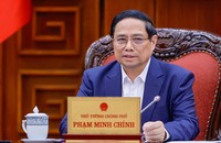 Thủ tướng Phạm Minh Chính: Tiếp tục điều hành tốt hơn nữa chính sách tiền tệ chủ động, linh hoạt, kịp thời, hiệu quả - Ảnh: VGP/Nhật Bắc