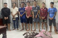 Công an tỉnh Kiên Giang bắt thêm 7 đối tượng. Ảnh: CACC