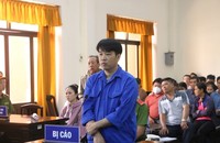 Bị cáo Khải tại phiên tòa.