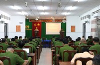 Toàn cảnh Lễ khai giảng lớp tập huấn khám nghiệm hiện trường TNGT năm 2024.