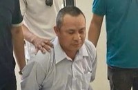 Nghi phạm Võ Thế Hùng tại thời điểm bị bắt giữ.