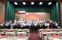 Bộ trưởng Lương Tam Quang và các đại biểu dự buổi gặp mặt. (Ảnh: Báo CAND)