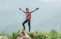 Tham gia cuộc thi Marathon Bắc Cực 2018 Tăng Nguyệt Minh thực hiện đam mê bứt phá giới hạn bản thân. Ảnh: NVCC
