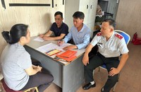 Chị N.T.H.P đang làm việc với Phòng An ninh chính trị nội bộ và Thanh tra Sở VHTT & DL Hải Phòng