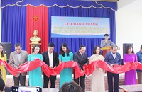 Lễ cắt băng khánh thành công trình lắp đặt đường ống nước sạch cho 700 nhân khẩu tại thị trấn Nghèn, huyện Can Lộc.