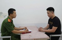 Đối tượng Trần Tuấn Anh tại CQĐT (ảnh Công an Nghệ An)