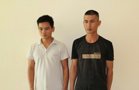 Hai đối tượng Phạm Đình Thế và Trần Đình Hào tại CQĐT.